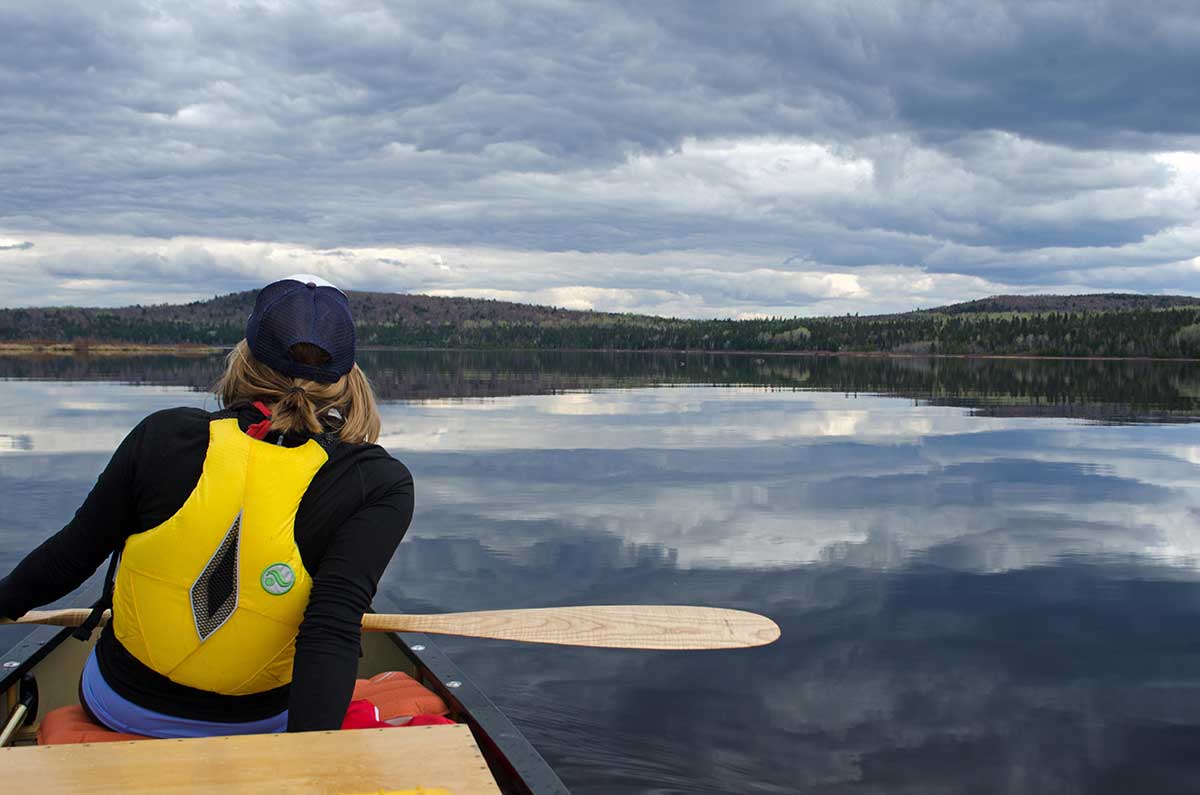 Canoeing on Umsaskis Lake 