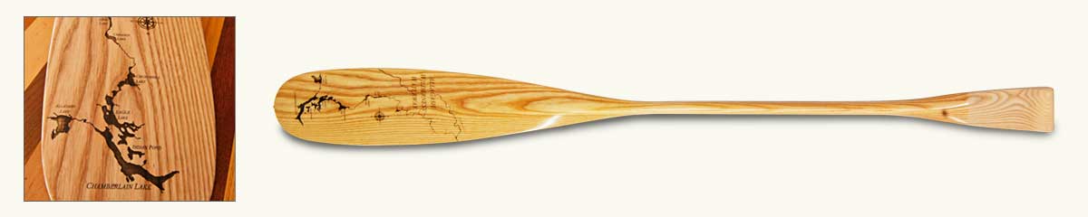 Shaw & Tenney Engraved Allagash Paddle